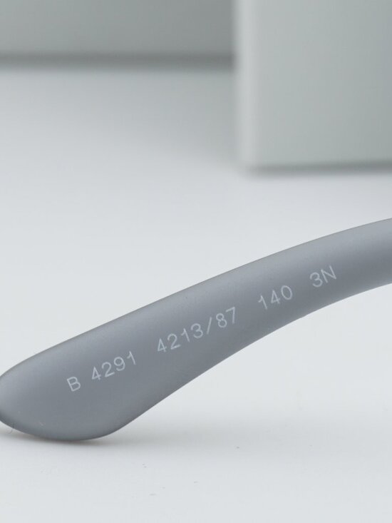 Burberry BE4291 421387 Shield Sunglasses - Matte Grey / Dark Grey main image 7